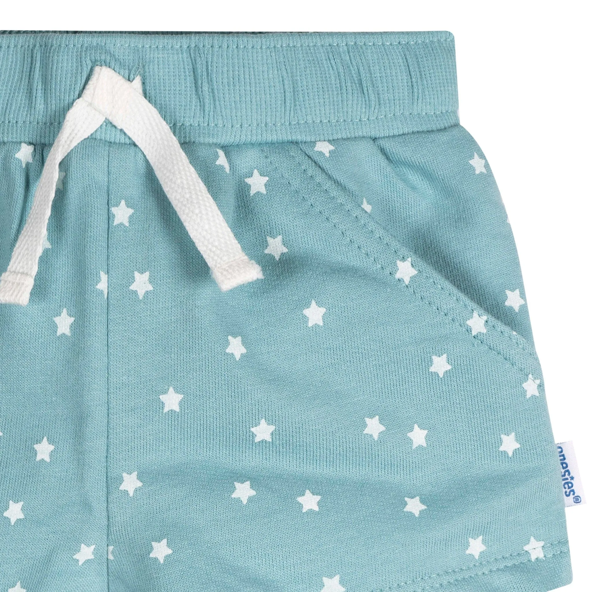 3-Pack Baby Neutral Stars Shorts