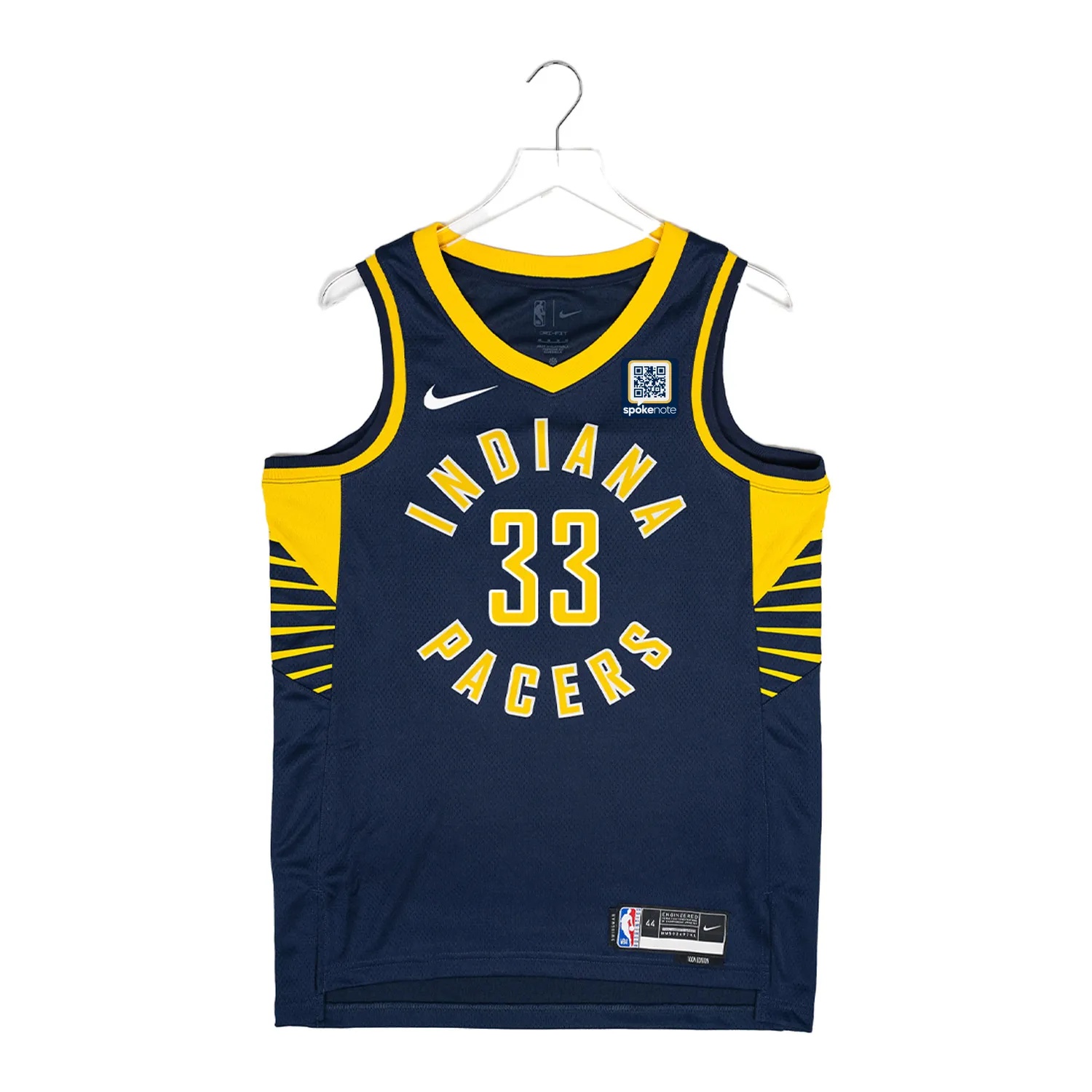 Adult Indiana Pacers #33 Myles Turner Icon Swingman Jersey by Nike