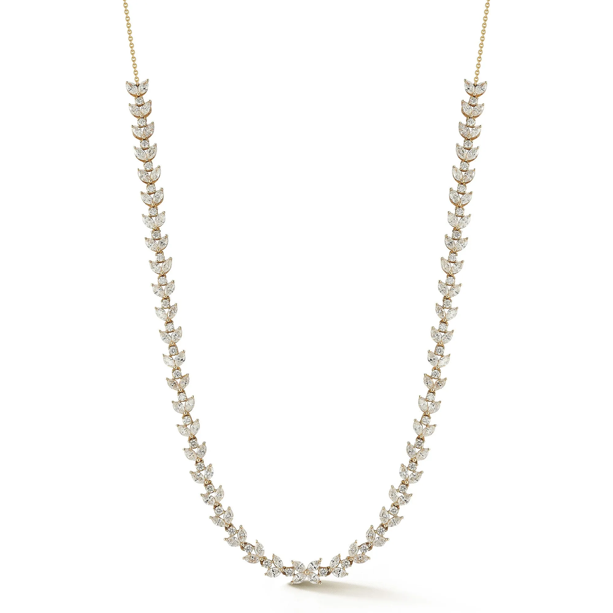 Alexa Jordyn Marquise Tennis Necklace