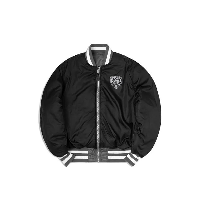 Alpha Industries X Chicago Bears Gray MA-1 Bomber Jacket