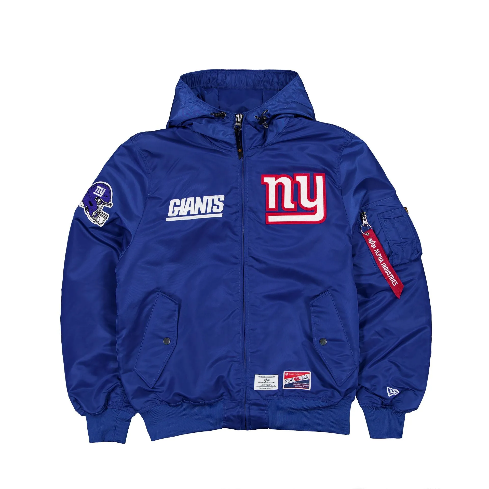 Alpha Industries x New York Giants L-2B Hooded Bomber Jacket