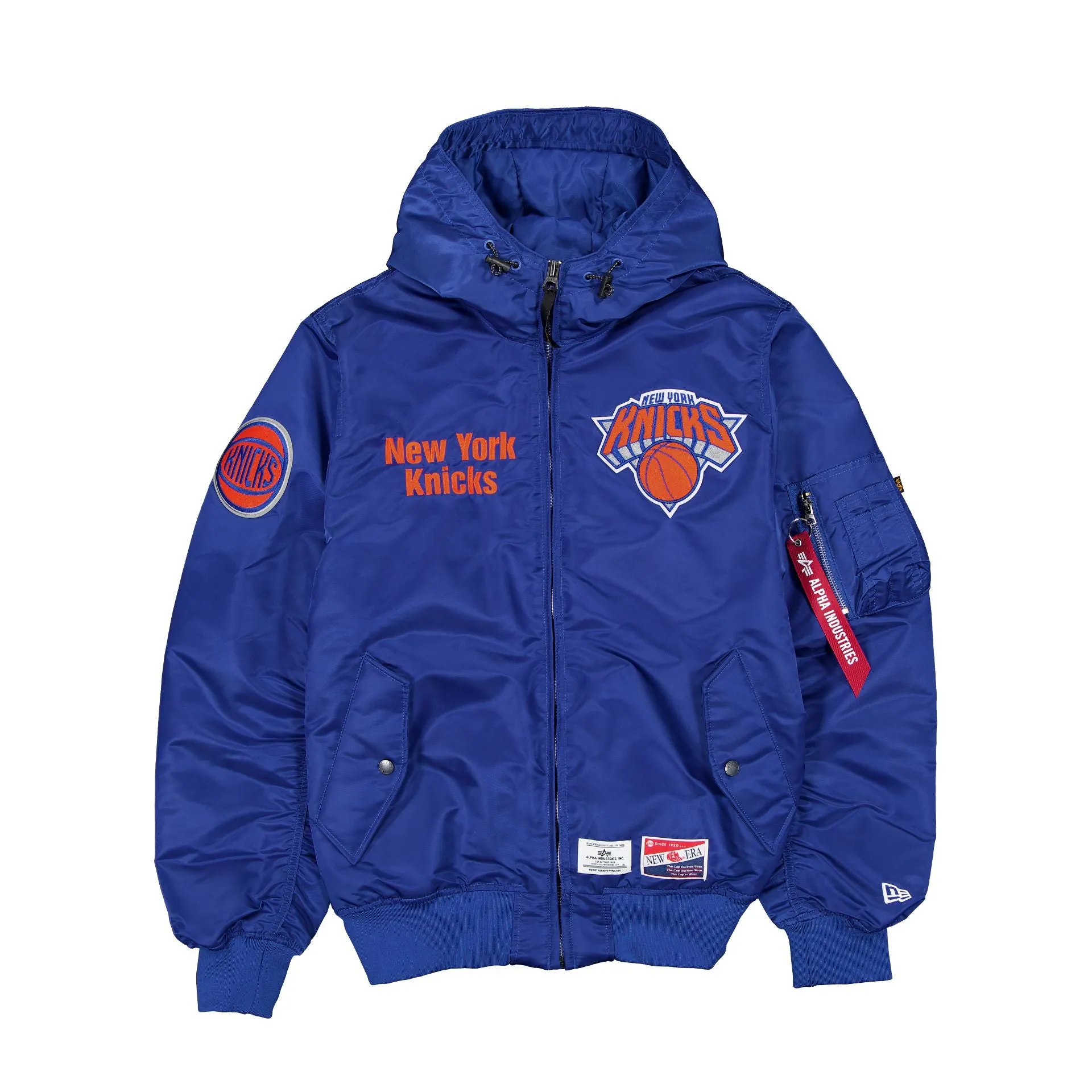 Alpha Industries x New York Knicks L-2B Hooded Bomber Jacket