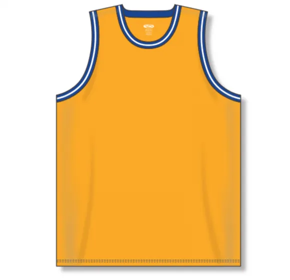 Athletic Knit (AK) B1710A-451 Adult Golden State Warriors Gold Pro Basketball Jersey