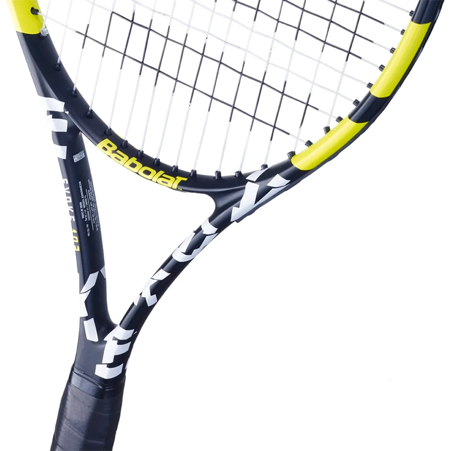 Babolat Evoke 102 Strung Tennis Racquet (270  /-10 Grams) - Black/Yellow