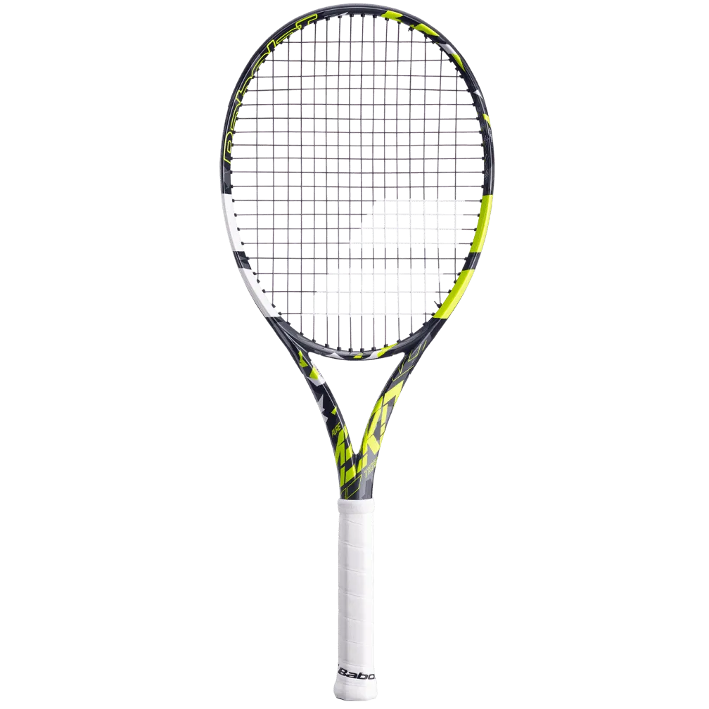 Babolat Pure Aero Alacraz Lite OR Team White Yellow GRAPHITE Unstrung No Cover Tennis Racket