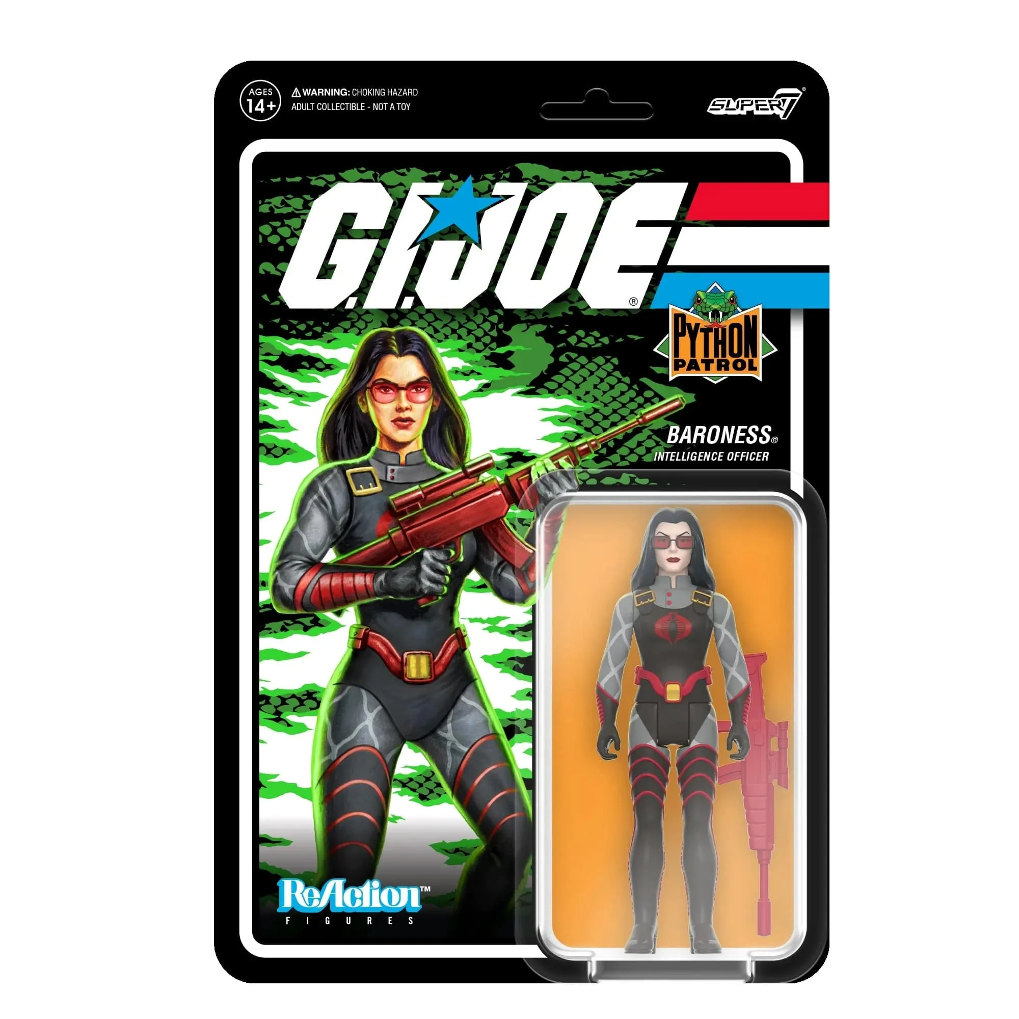 Baroness Python Patrol G.I. Joe Reaction Figure by Super7