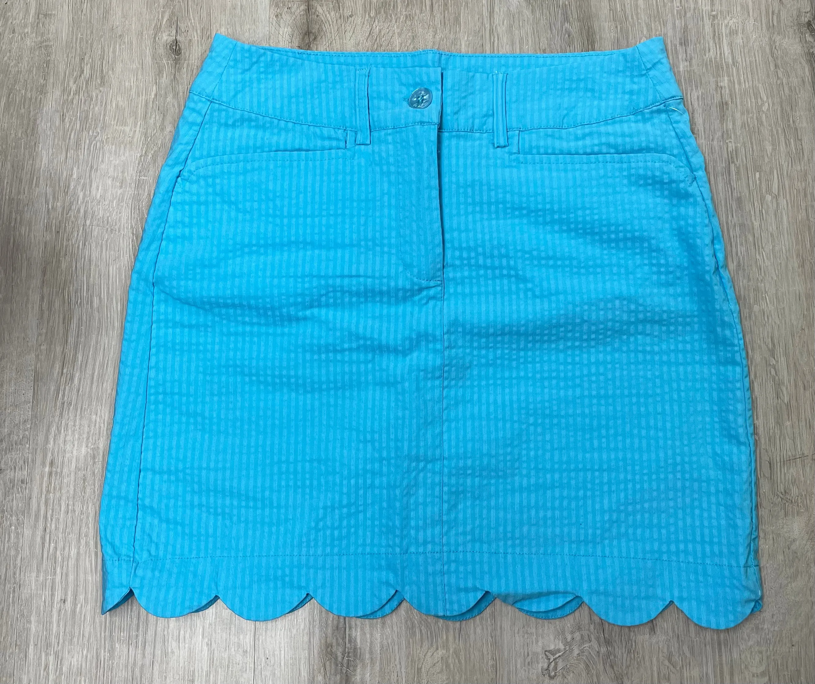 Beachtime Scallop Hem Skort