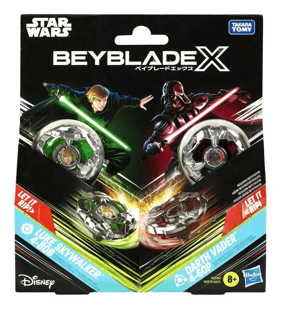 Beyblade X - Star Wars - Luke Skywalker 4-80B vs Darth Vader 4-60P