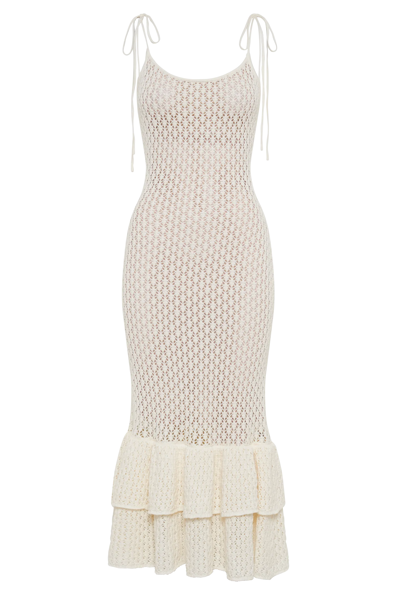 Bianca Knit Midi Dress - Ivory