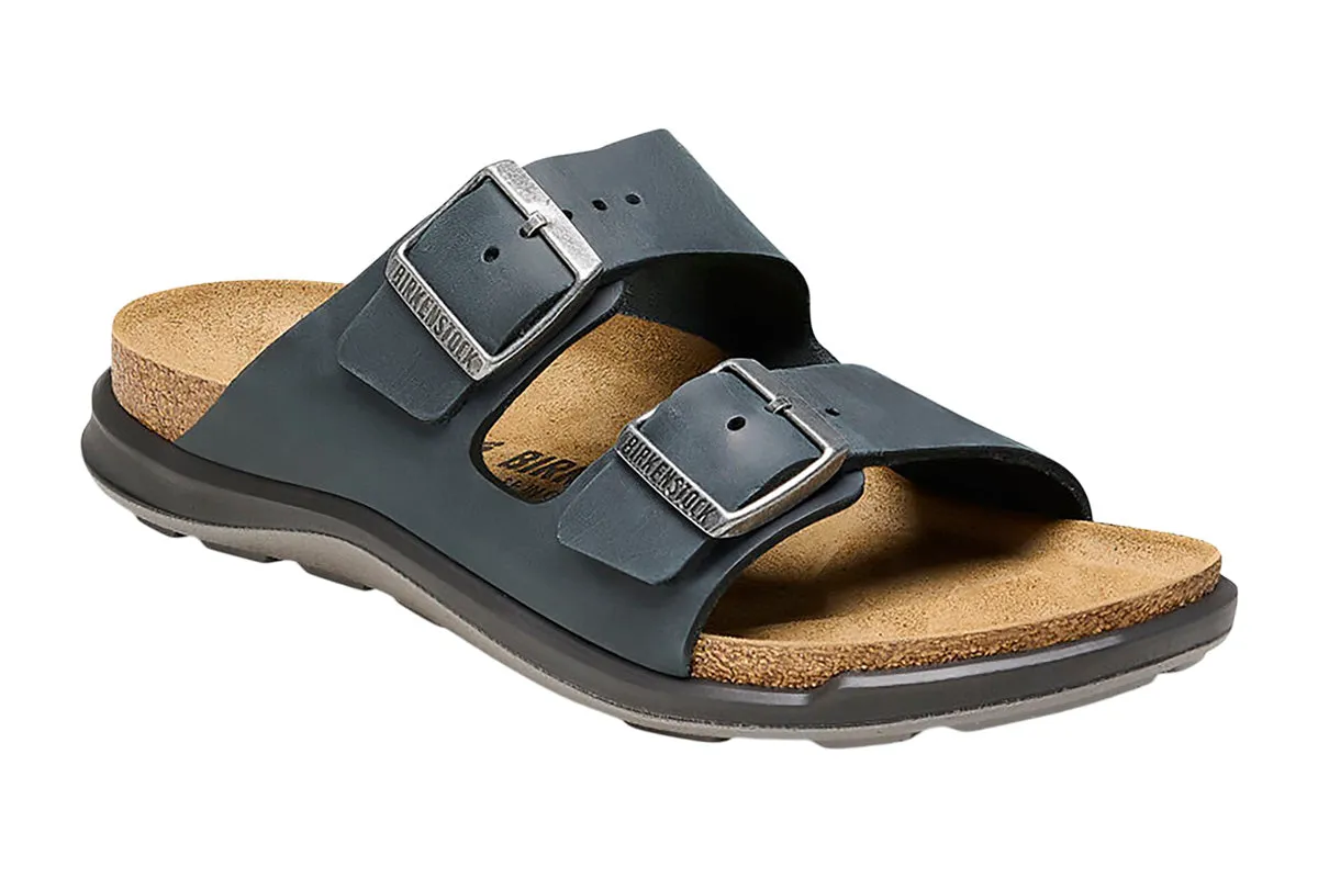 Birkenstock Arizona Cross Town R Black Oiled Leather Womens