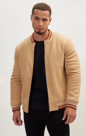 Classic Bomber Jacket - Camel