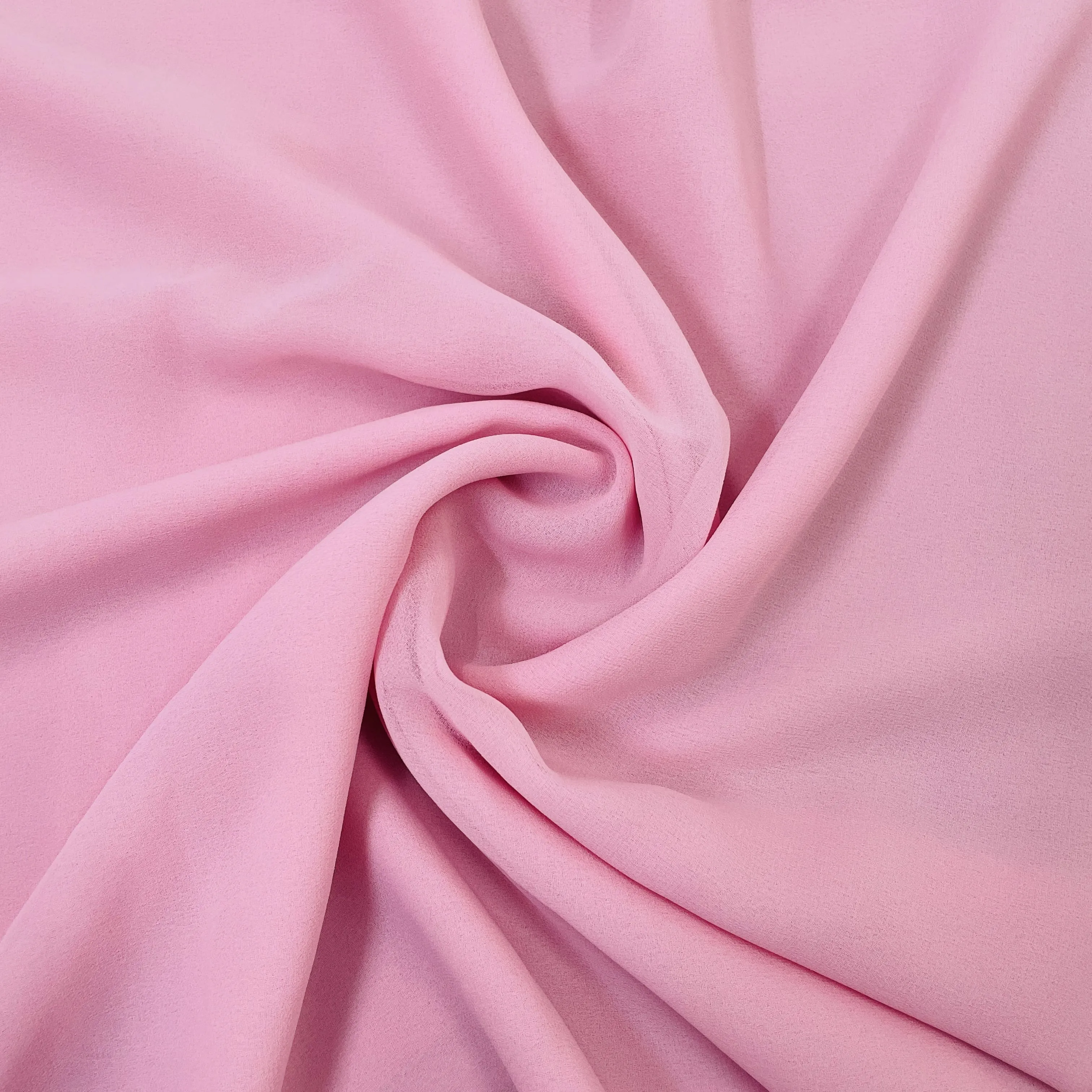 Classic Pink Solid Georgette Fabric