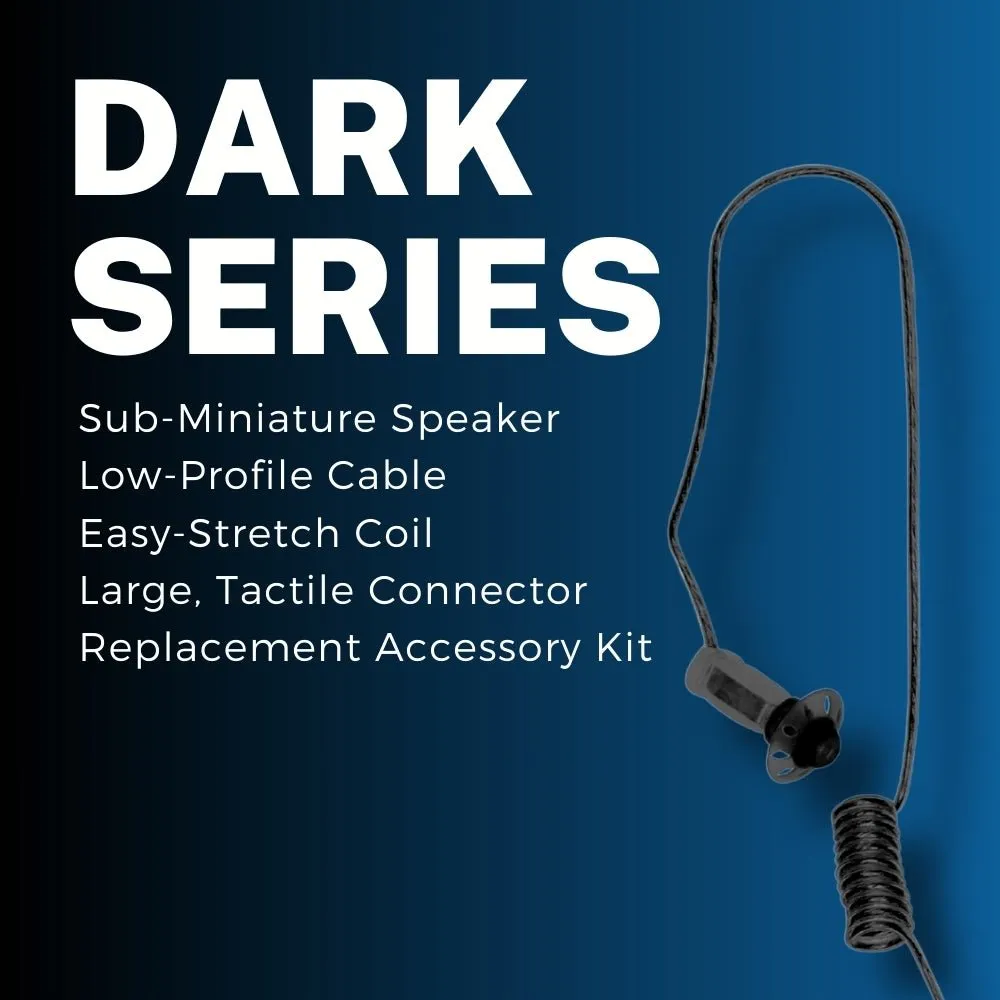 Klein DARK, Listen Only Earpiece, Tubeless, Black