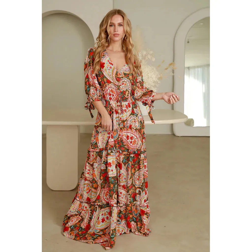 Leah Maxi Dress - Paisley Garden