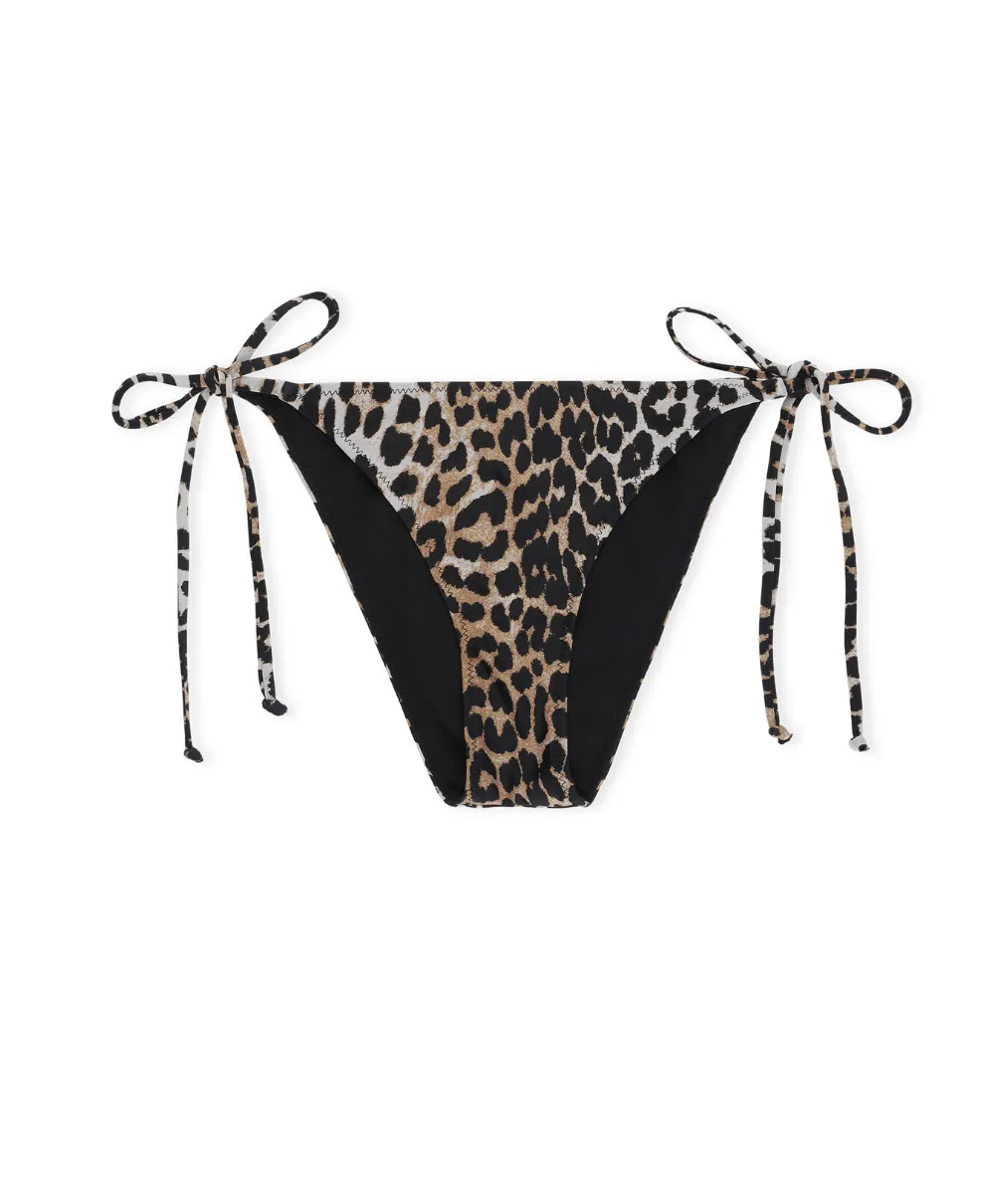 Leopard Tie Bikini Bottom