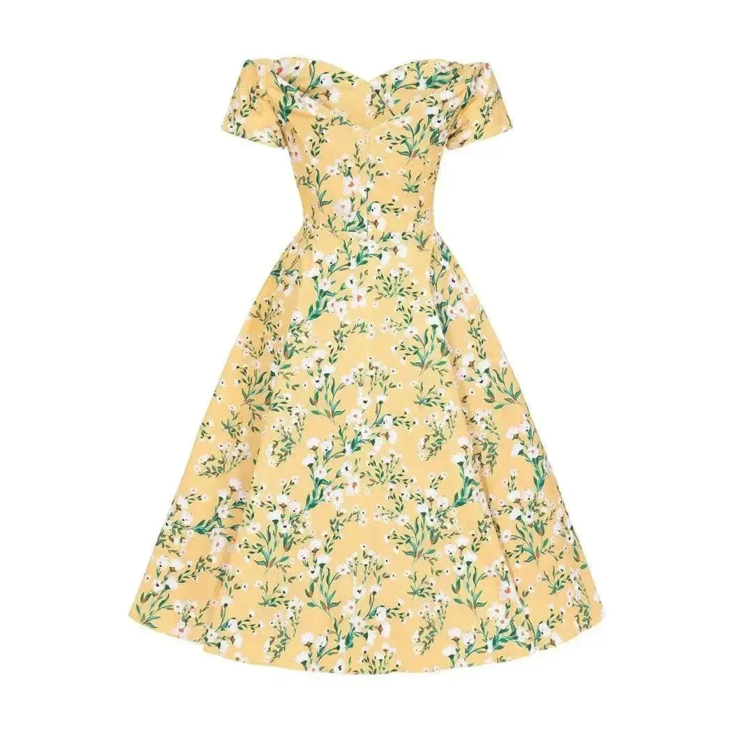 Liliana Dress - Yellow Floral