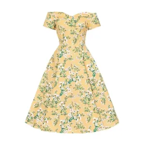 Liliana Dress - Yellow Floral