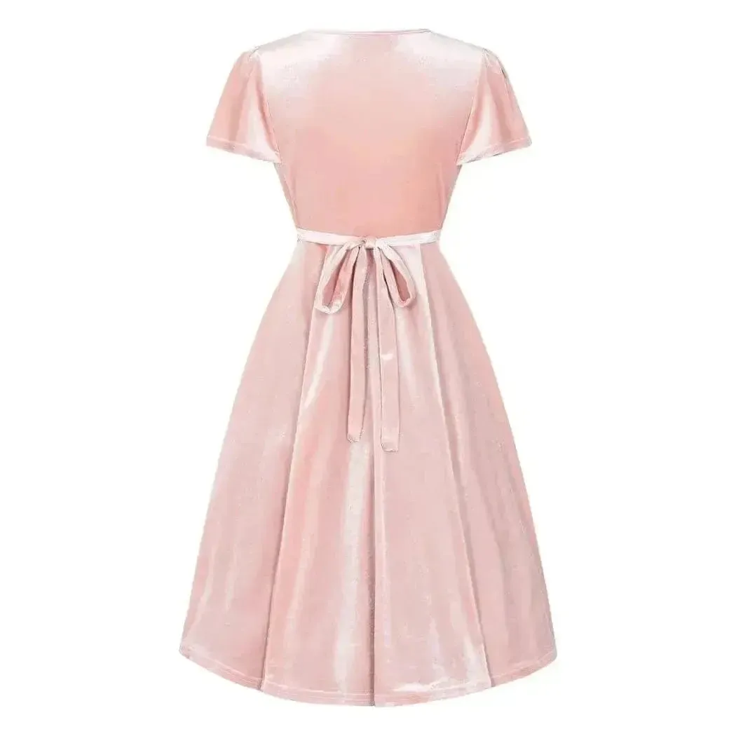 Lyra Mini Dress - Pink Pearl