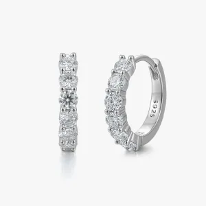 Moissanite S925 Tennis Ear Cuff Earrings