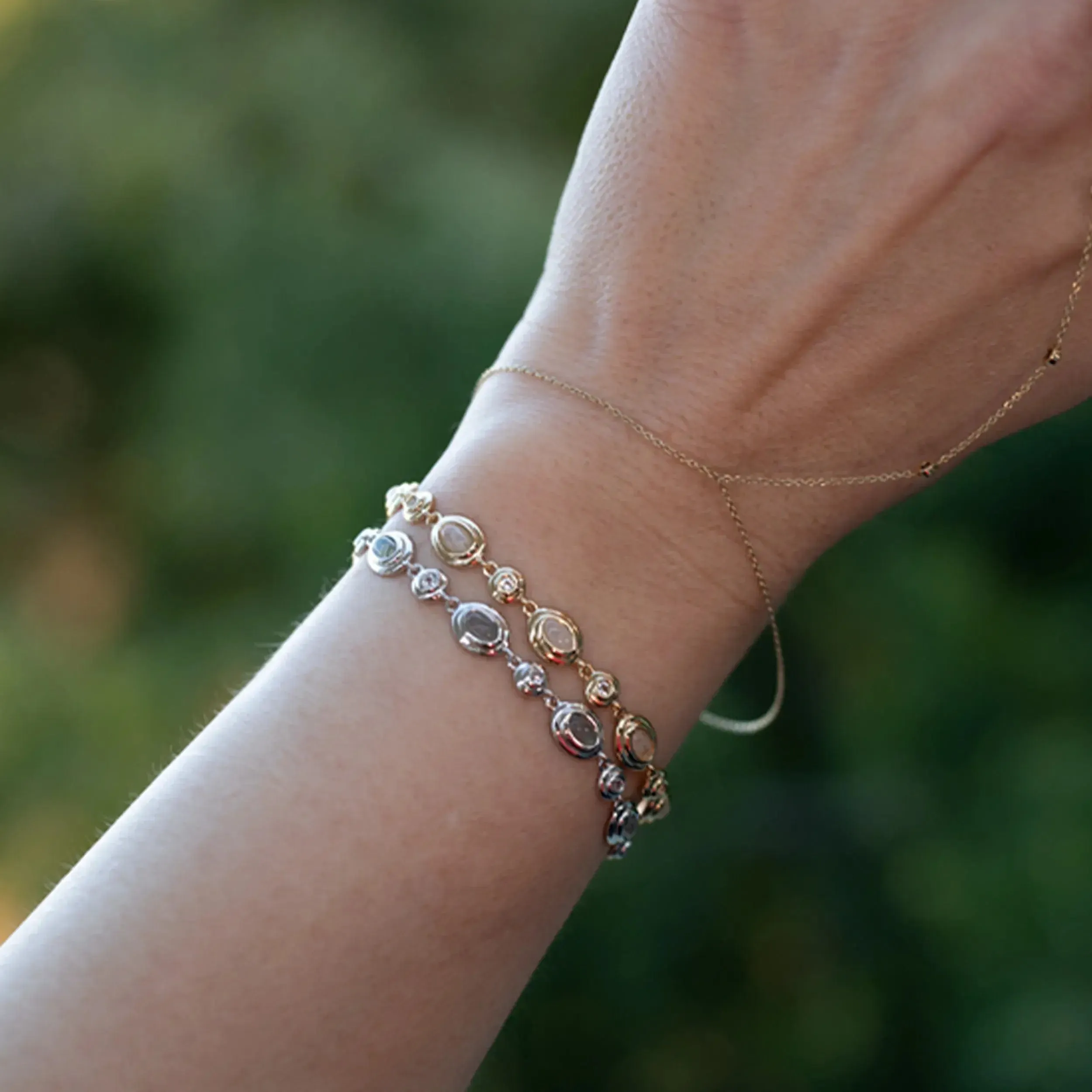 Moonstone Tennis Bracelet