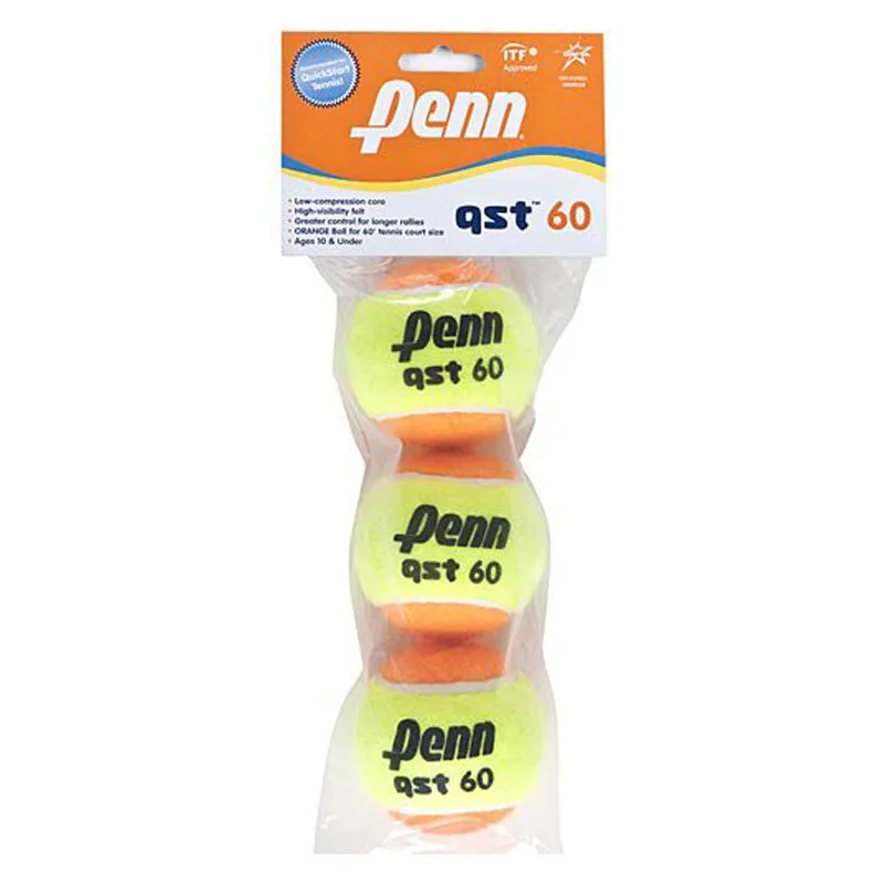 Penn QST 60 Low Compression Tennis Balls 3 Pack