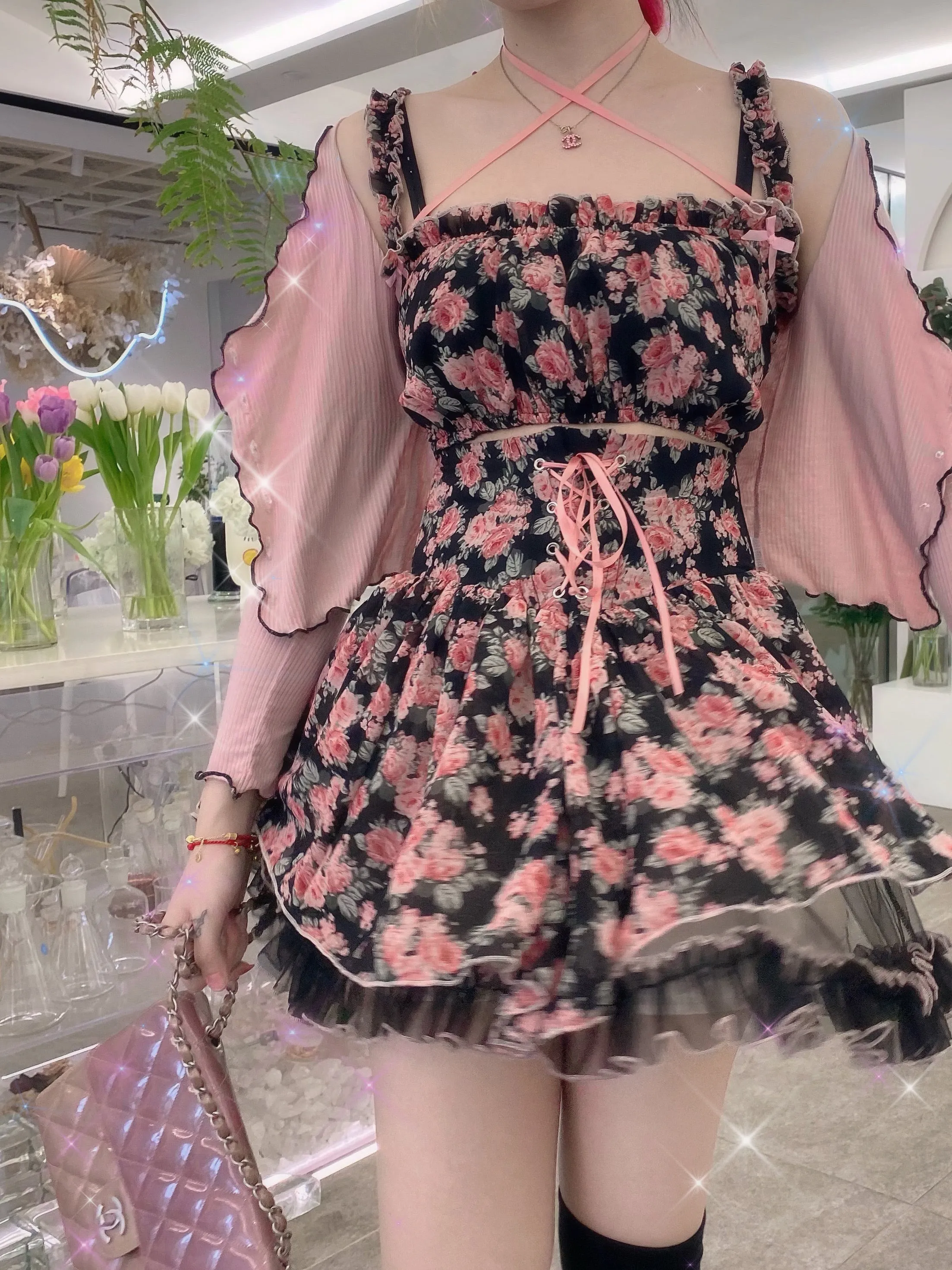 [Premium Selected] Rozen Maiden Floral Set Mini Dress (designer Arilf)