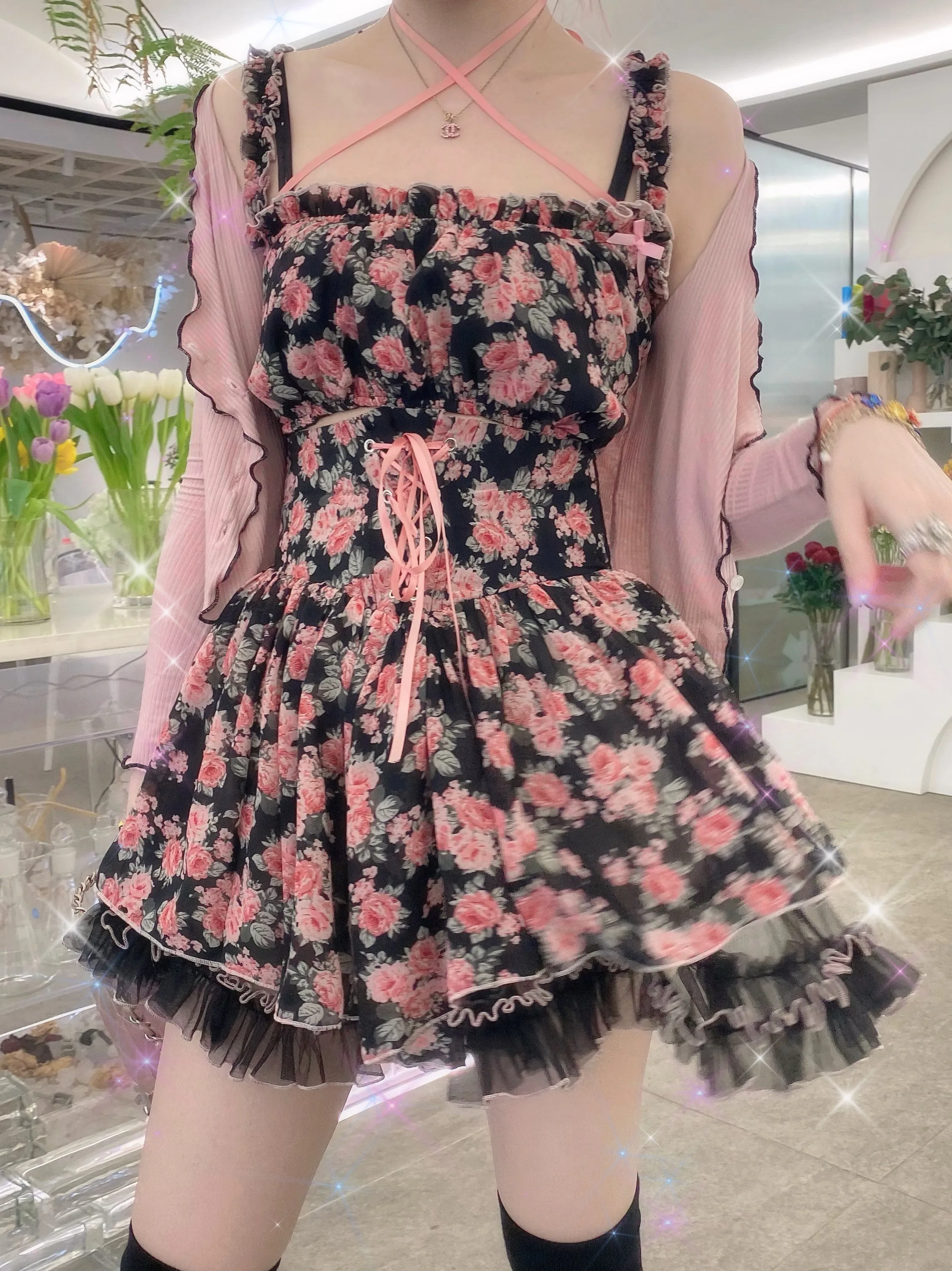 [Premium Selected] Rozen Maiden Floral Set Mini Dress (designer Arilf)