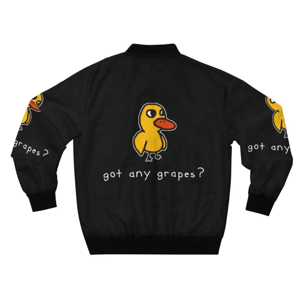 "got any grapes?" Bomber Jacket - Duck Song Inspired Meme Apparel