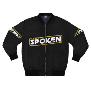 "I Have Spoken" Mandalorian Bomber Jacket