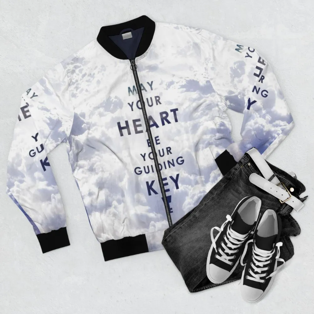 "Kingdom Hearts Bomber Jacket - 'May your Heart be your guiding Key'"