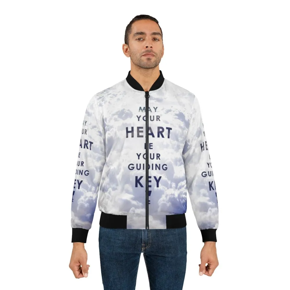 "Kingdom Hearts Bomber Jacket - 'May your Heart be your guiding Key'"