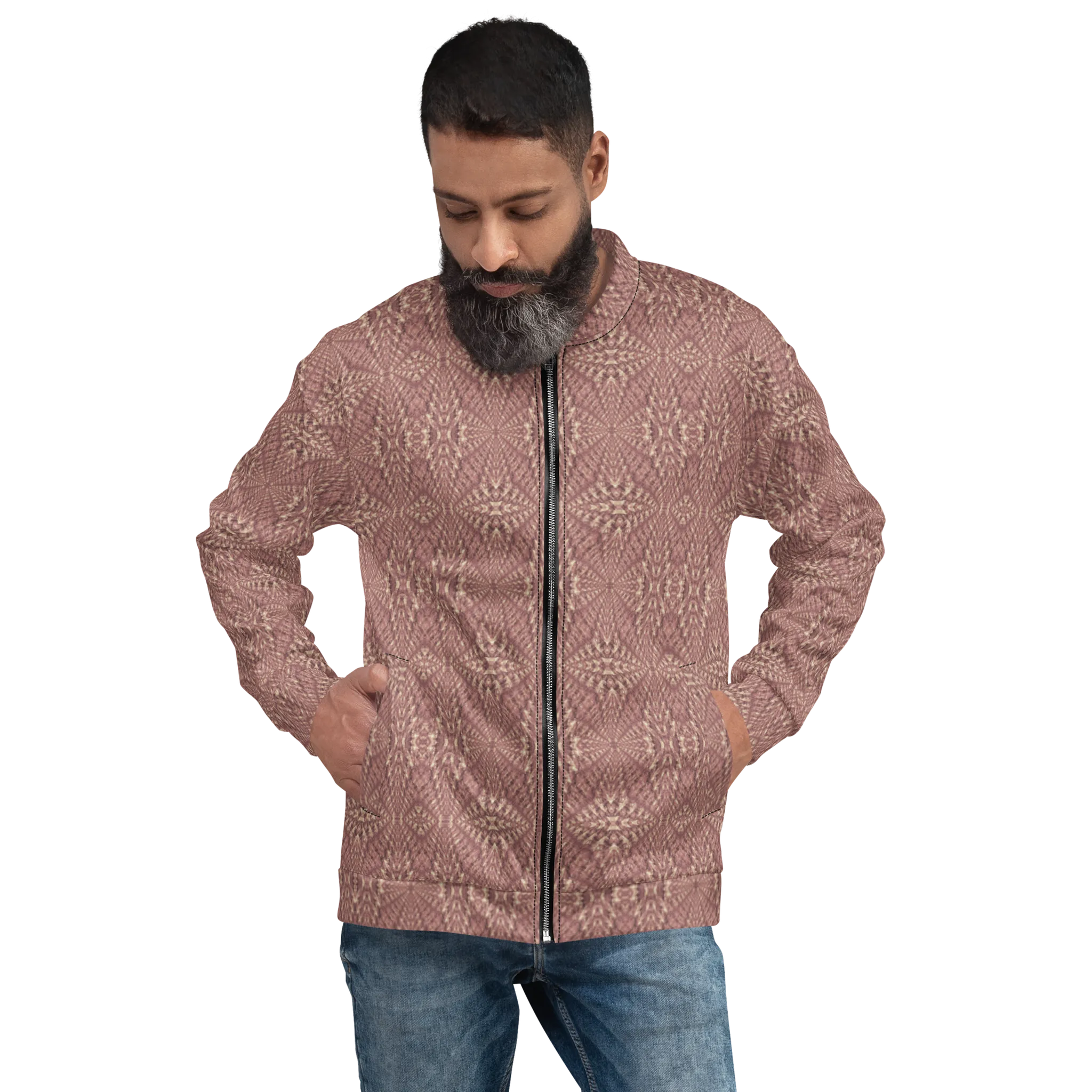 Recursia Fabrique Unknown II Men's Bomber Jacket In Pink