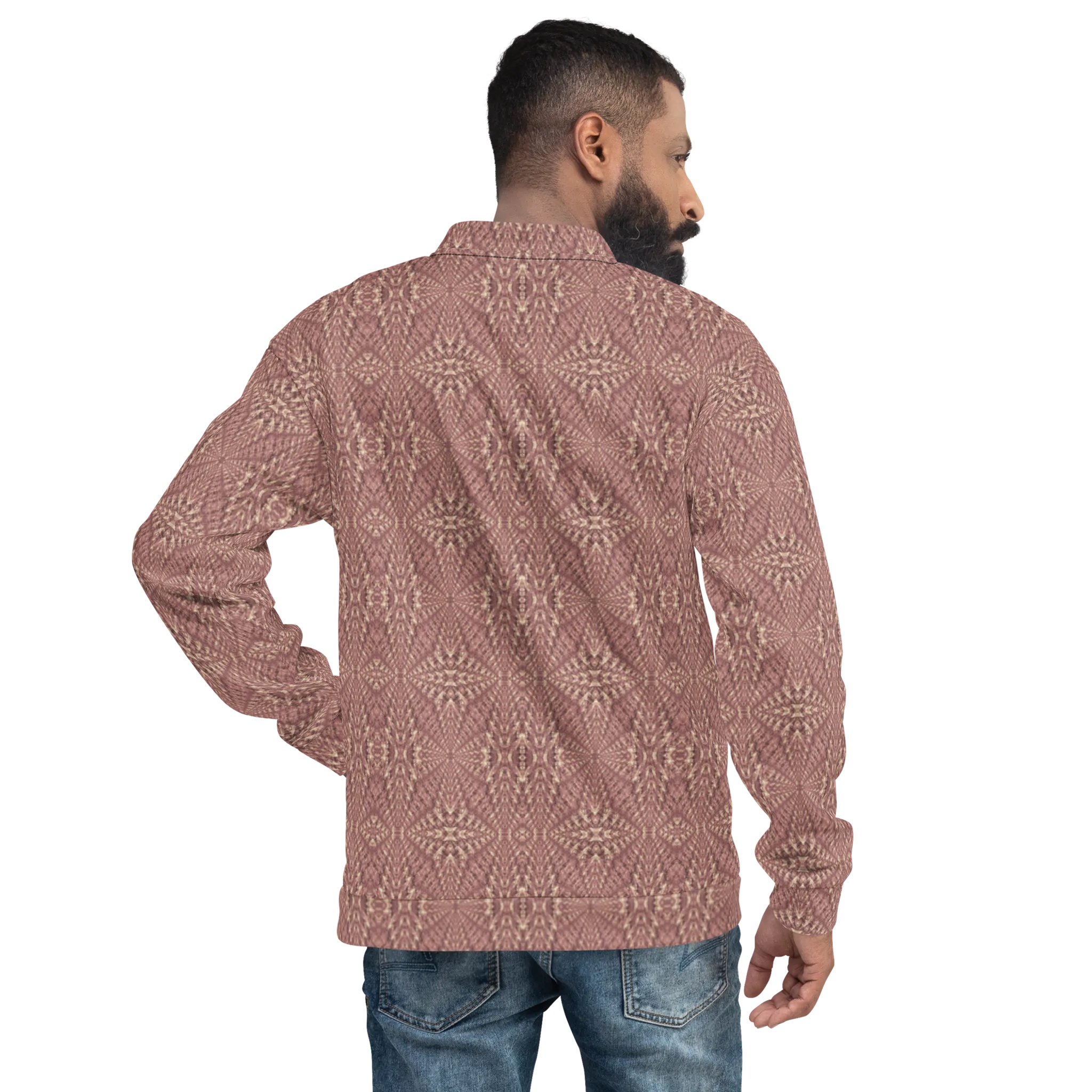 Recursia Fabrique Unknown II Men's Bomber Jacket In Pink