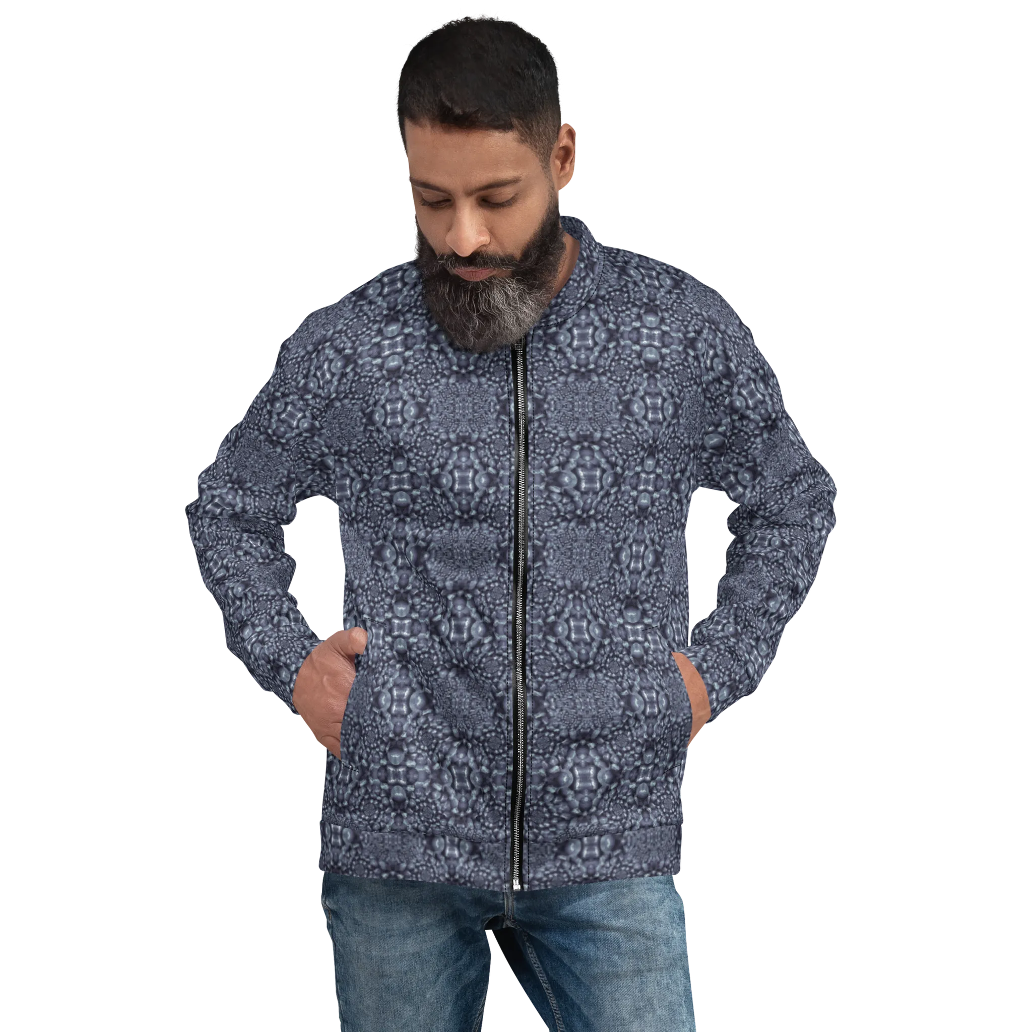 Recursia Indranet I Men's Bomber Jacket In Blue