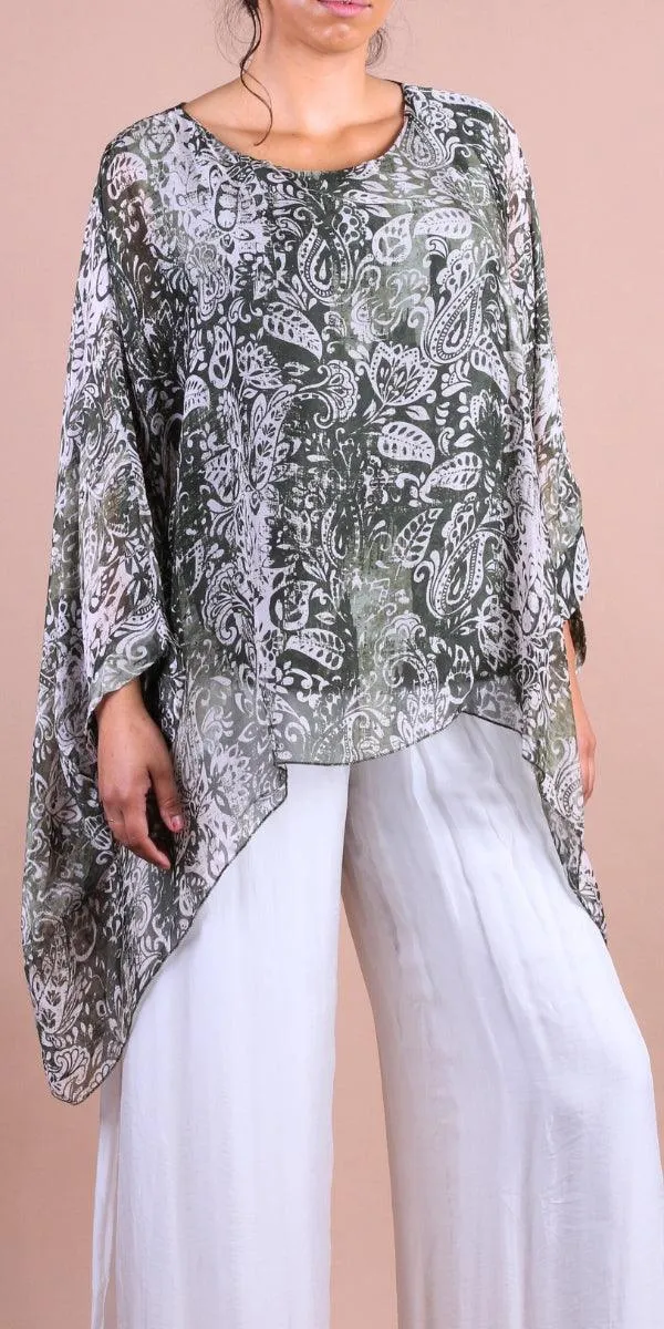 Seta Paisley Print Kaftan