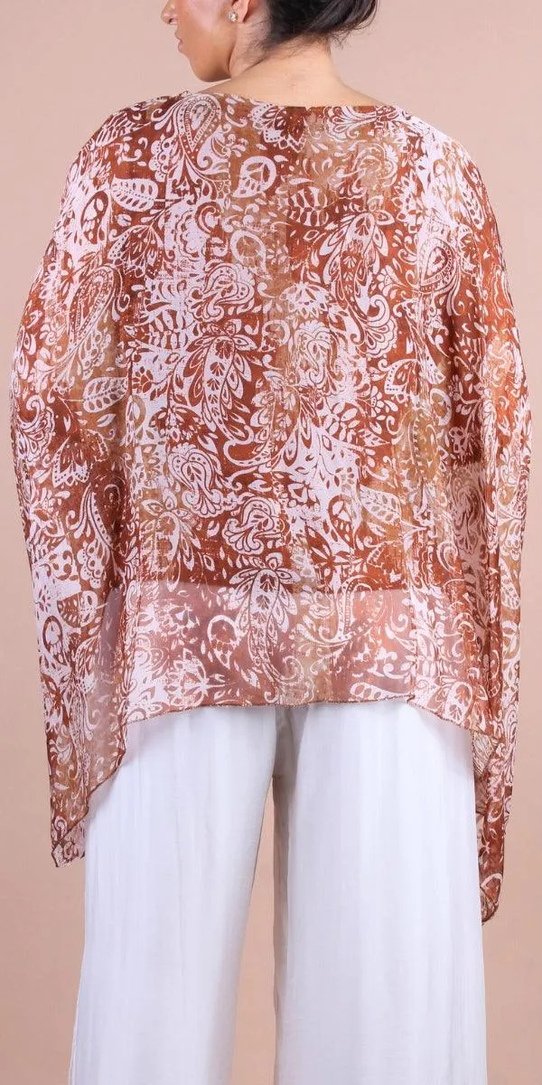 Seta Paisley Print Kaftan