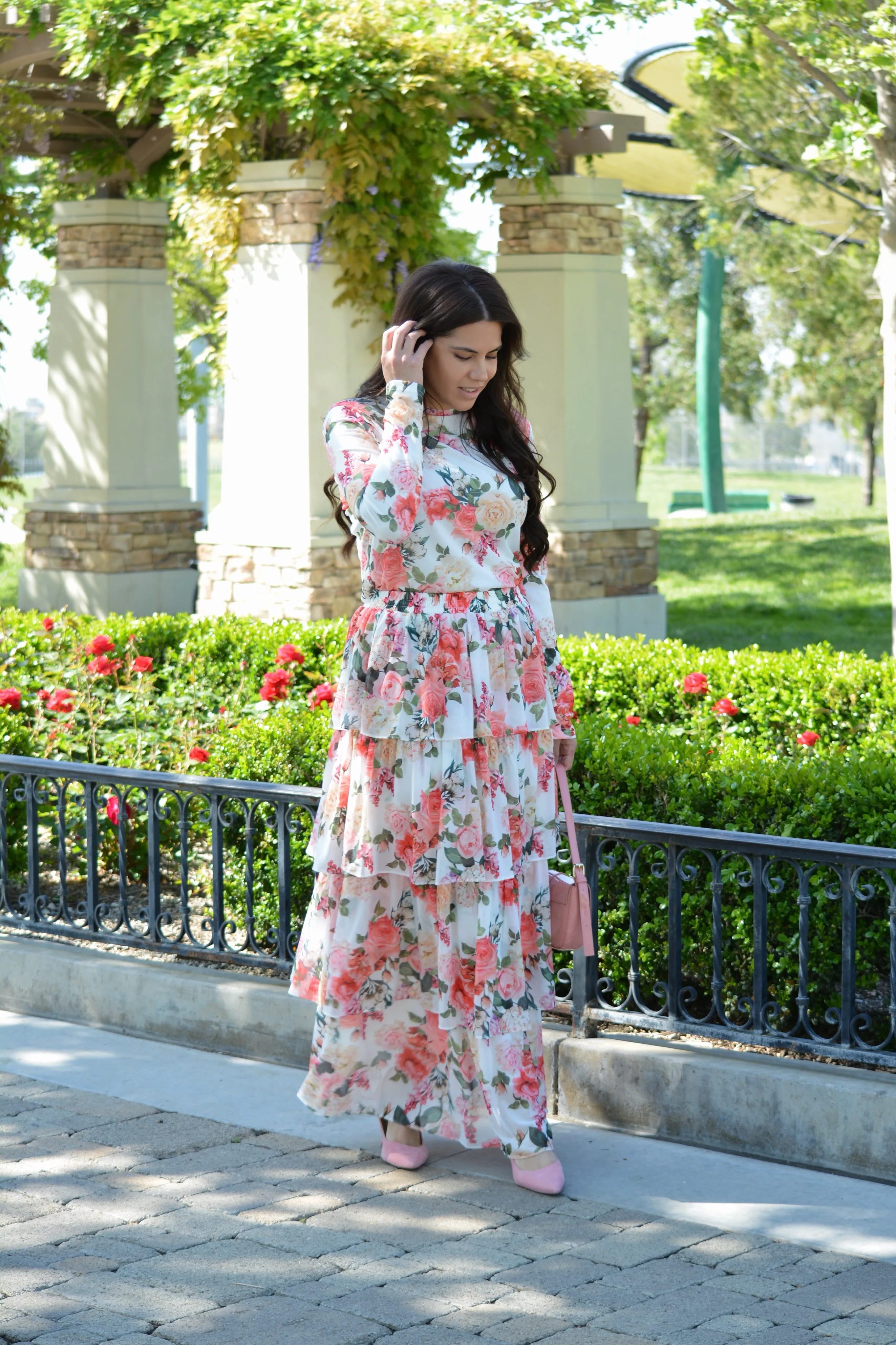 Sicily Ruffled Floral Skirt