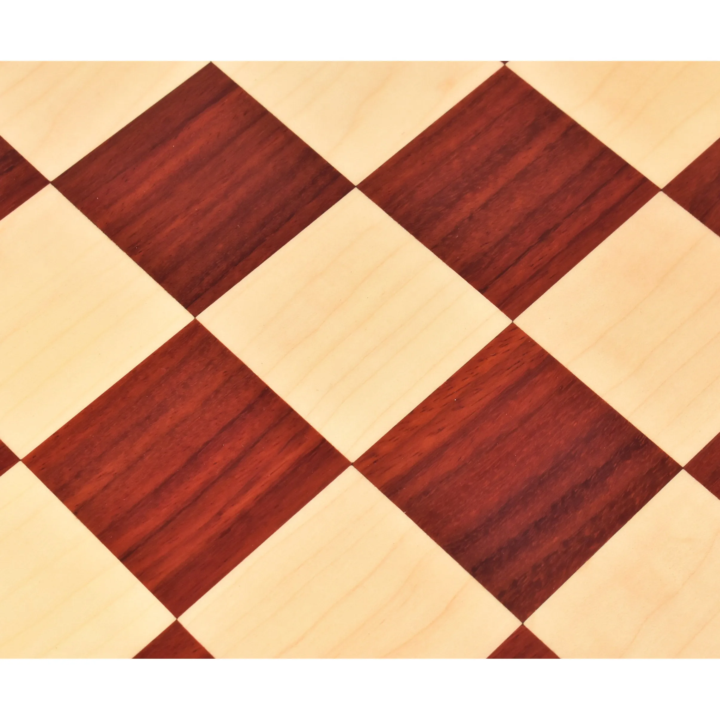 Slightly Imperfect 23" Bud Rosewood & Maple Wood Chessboard - 60 mm Square - Algebraic notations - Warehouse Clearance - USA Shipping Only