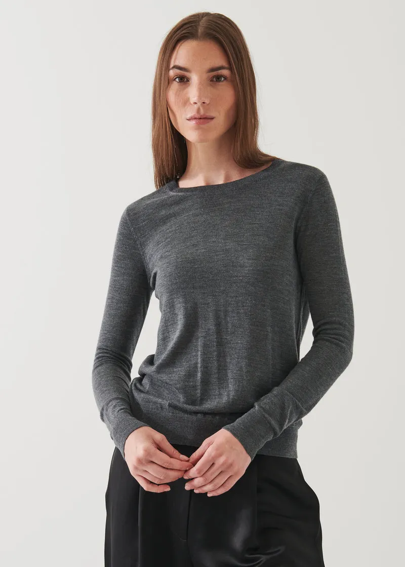 Superfine Merino Crewneck W116C02L