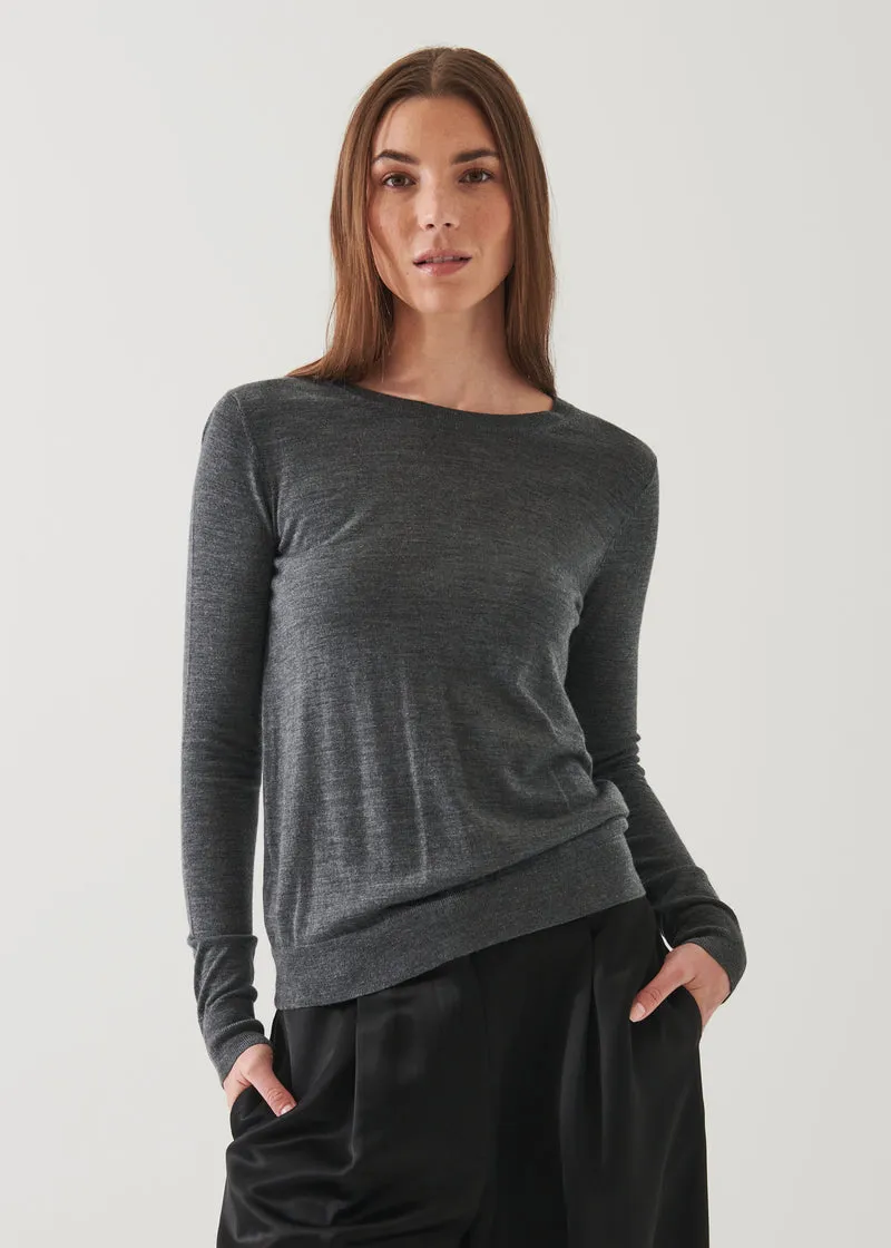 Superfine Merino Crewneck W116C02L