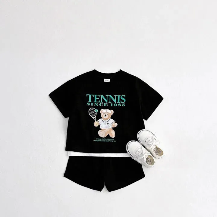 TENNIS Bear Tee & Shorts Set