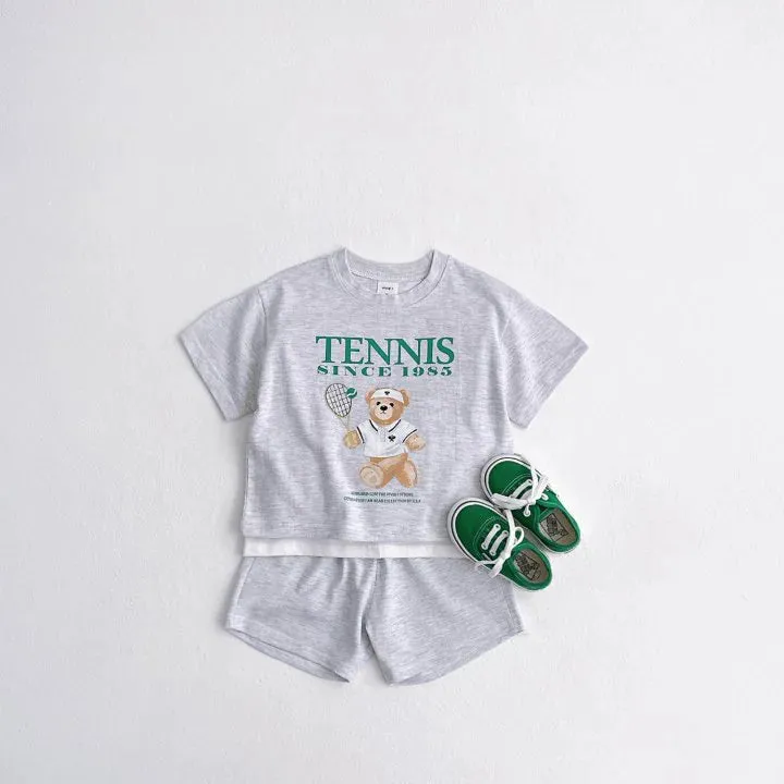 TENNIS Bear Tee & Shorts Set