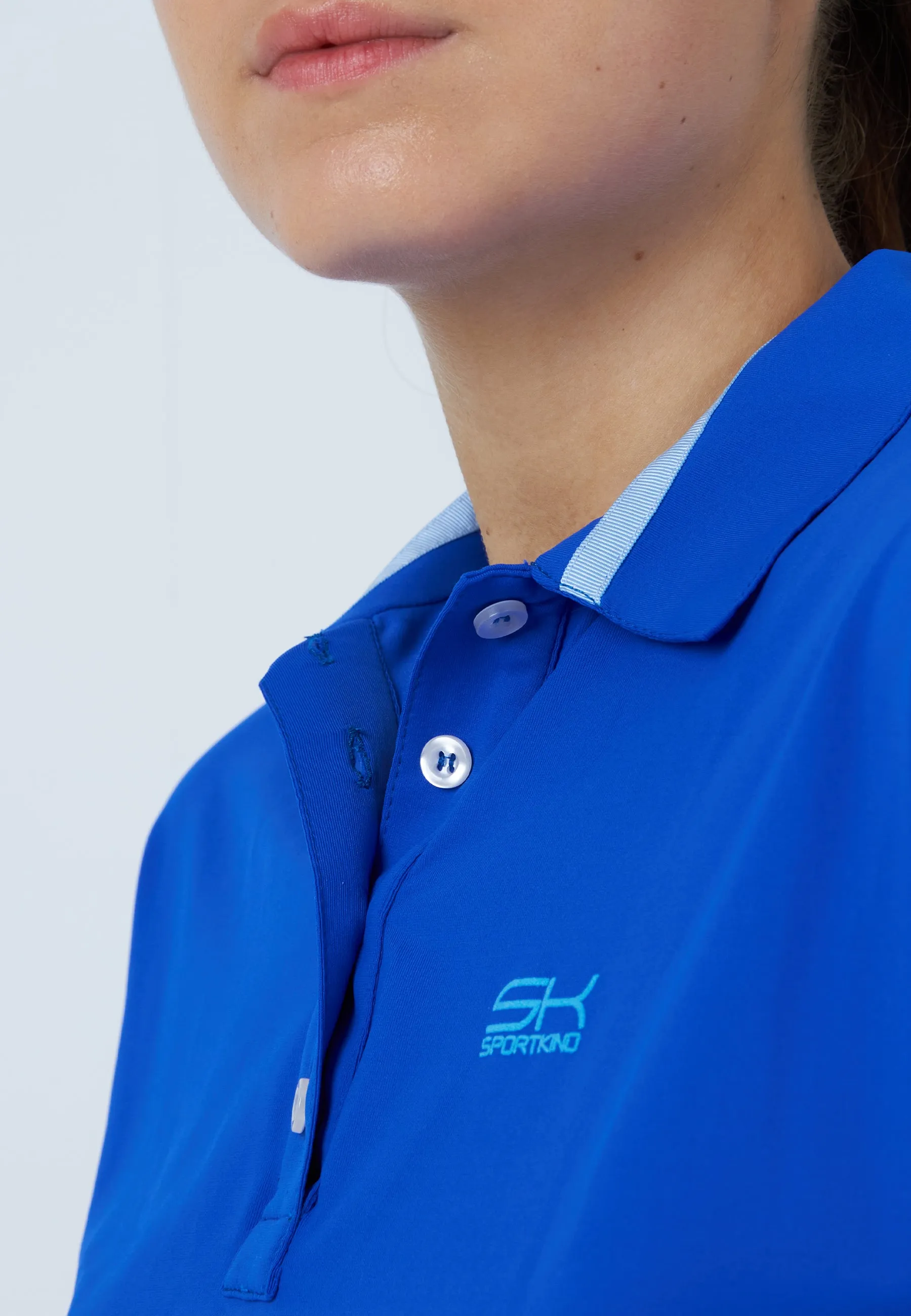 Tennis Polo Shirt Loose-Fit, cobalt blue