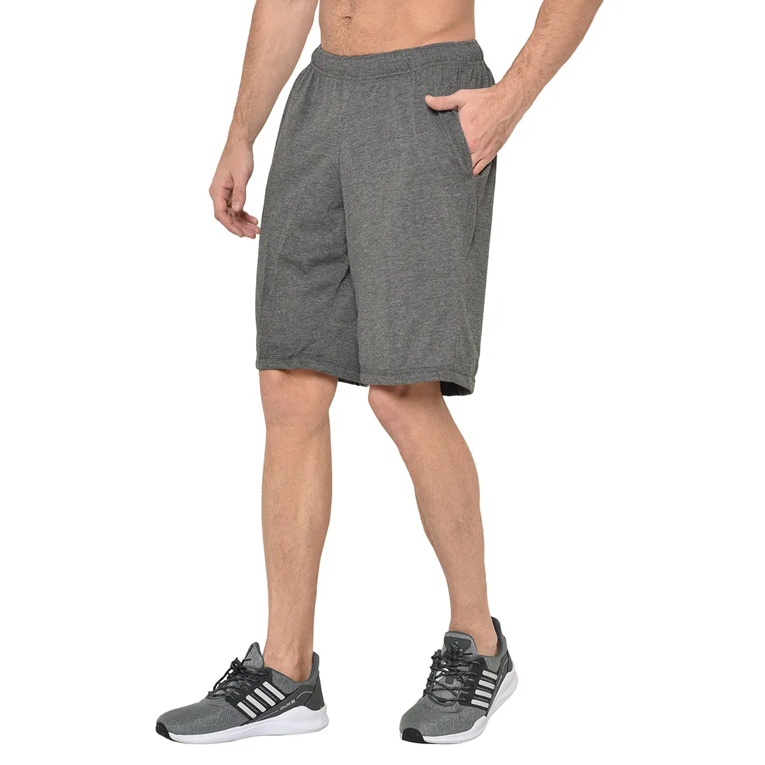 Vimal Jonney Grey Shorts For Men's