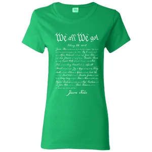 We All We Got Women's T-Shirt | Kelce Speech Kelly Green Women's Tee Shirt